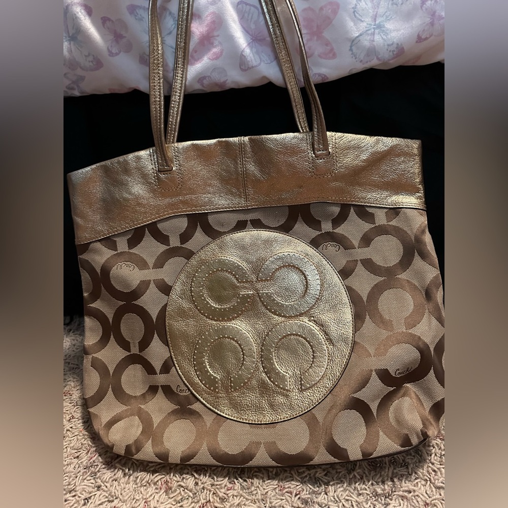 Coach Gold Tote
